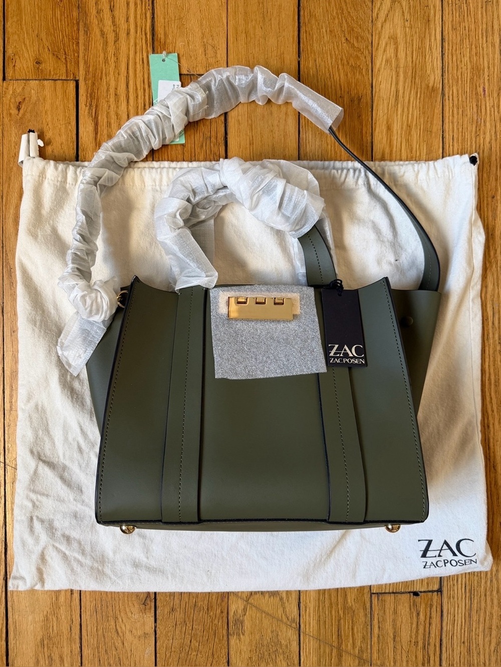 Zac Posen Eartha Iconic Shopper in Moss